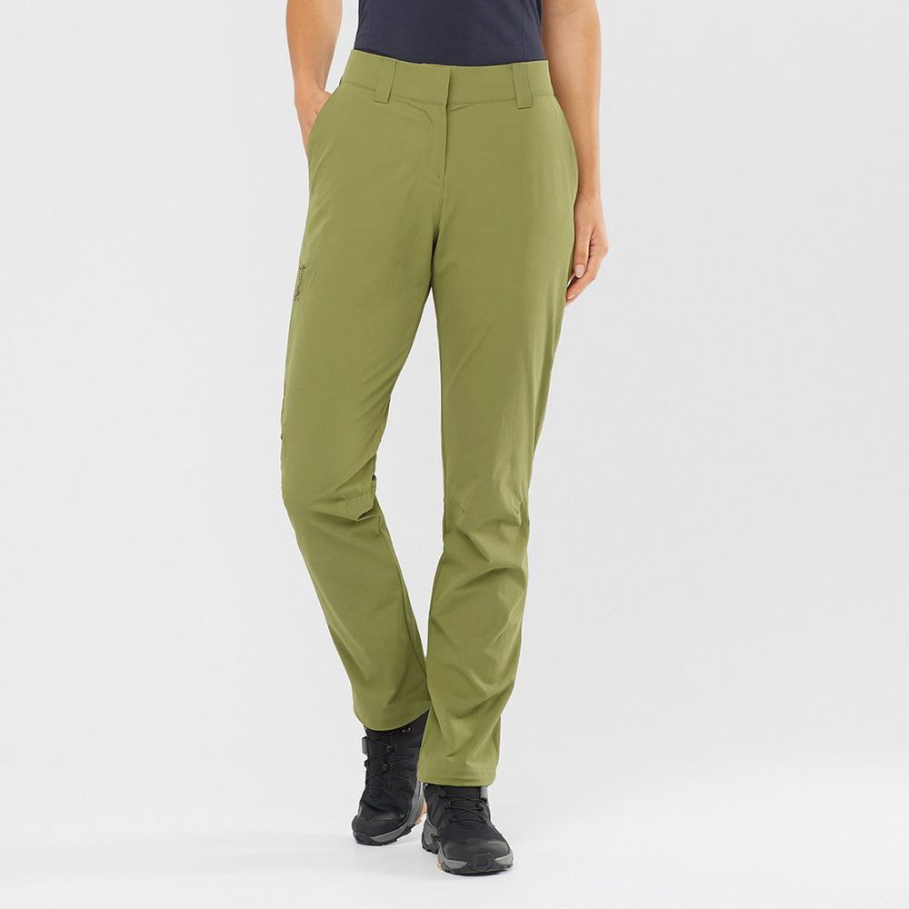 SALOMON WAYFARER Philippines - Women's Pants - Olive | 920541-UMX